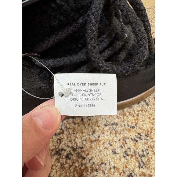 Coach Black Ankle Boots with Brown Sole - Picture 9 of 11